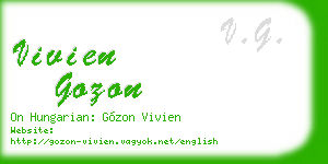 vivien gozon business card
